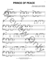 Prince Of Peace piano sheet music cover